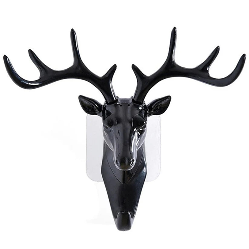 Stylish Deer Head Hook – No-Drill Wall & Door Hanger